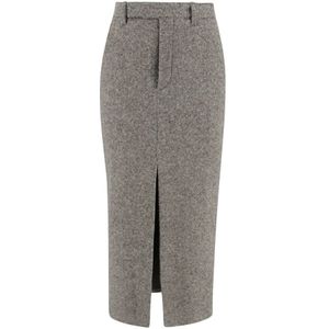 Brunello Cucinelli, Dames, Rokken, Bruin, Maat: XS Katoen,