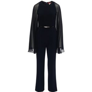 Max Mara Studio, Dames, Jumpsuits & Playsuits, Blauw, Maat: S