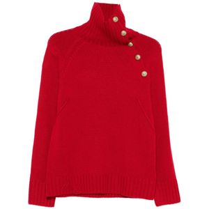 Zadig & Voltaire, Dames, Truien, Rood, Maat: S Wol,