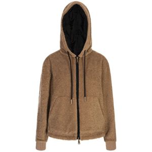 Moncler, Dames, Sweatshirts & Hoodies, Bruin, Maat: M Katoen,