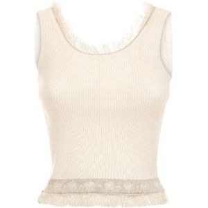 Chiara Ferragni Collection, Dames, Tops, Wit, Maat: S