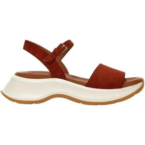 Hogan Platte sandalen , Brown , Dames , Maat: 38 EU