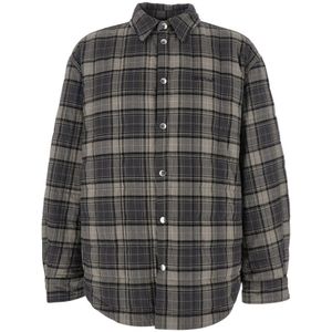 Off White, Heren, Overhemden, Grijs, Maat: M Katoen,