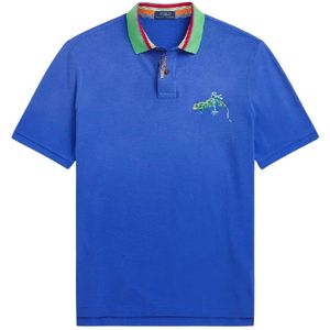 Ralph Lauren, Heren, Tops, Blauw, Maat: 2XL Katoen,