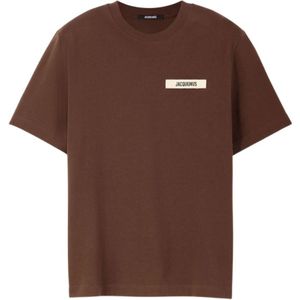 Jacquemus, Heren, Tops, Bruin, Maat: S