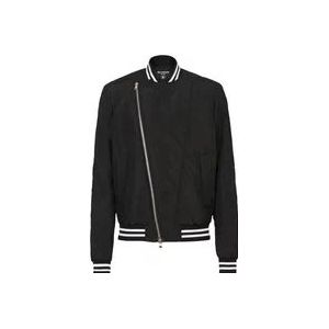Balmain Nylon bomber jacket , Black , Heren , Maat: L