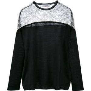 Valentino, Dames, Sweatshirts & Hoodies, Zwart, Maat: S Wol,