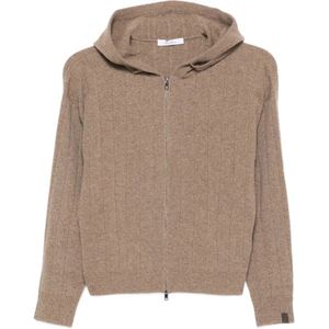 Max Mara, Dames, Sweatshirts & Hoodies, Bruin, Maat: S
