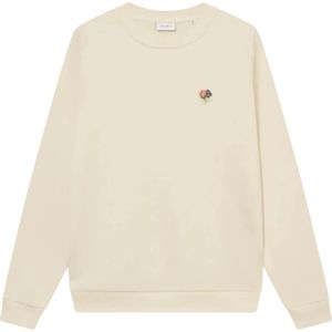 Les Deux, Heren, Sweatshirts & Hoodies, Beige, Maat: L Katoen,