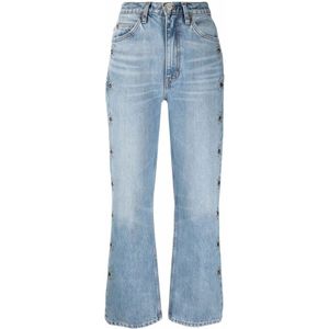 Re/Done, Dames, Jeans, Blauw, Maat: W25 Katoen,