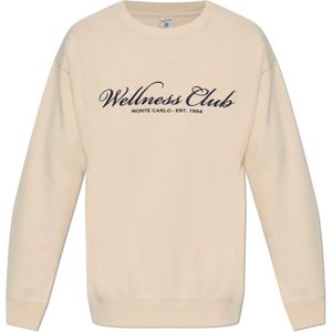 Sporty & Rich, unisex, Sweatshirts & Hoodies, Beige, Maat: XS Katoen,