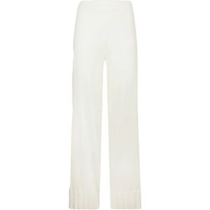 Liu Jo, Dames, Broeken, Wit, Maat: S Leer,