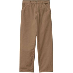 Carhartt Wip, Heren, Broeken, Bruin, Maat: W34 Katoen,