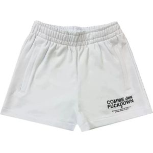 Comme des Fkdown, Dames, Korte broeken, Wit, Maat: S Katoen,