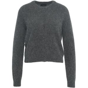 Roberto Collina, Dames, Truien, Grijs, Maat: L