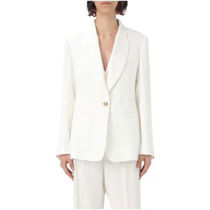 Elisabetta Franchi, Dames, Jassen, Beige, Maat: M