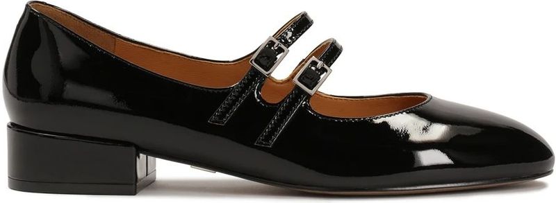 Kazar - Mary Jane Pumps - Zwart - Leer - Met Twee Bandjes