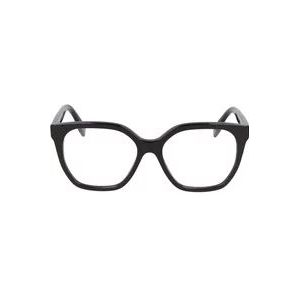 Fendi Vierkant montuur bril , Black , unisex , Maat: 54 MM