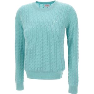 Sun68, Dames, Truien, Groen, Maat: S Wol,