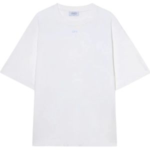 Off White, Heren, Tops, Wit, Maat: S Katoen,