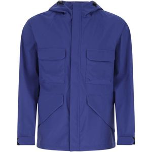 Woolrich Elektrisch Blauwe Windbreaker Jas , Blue , Heren , Maat: M