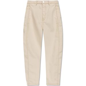 Ami Paris, Heren, Jeans, Beige, Maat: W29 Katoen,