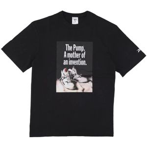 Reebok, Heren, Tops, Zwart, Maat: L Katoen,