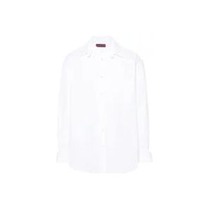 Gucci Witte Katoenen Poplin Overhemd , White , Heren , Maat: S