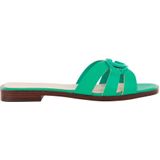 Guess - Symo - Damessandalen - Groen - Leer