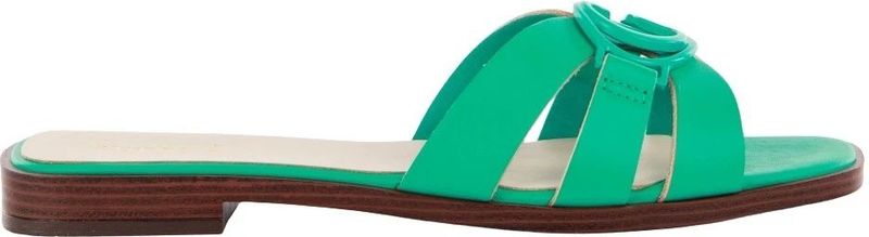 Guess - Symo - Damessandalen - Groen - Leer