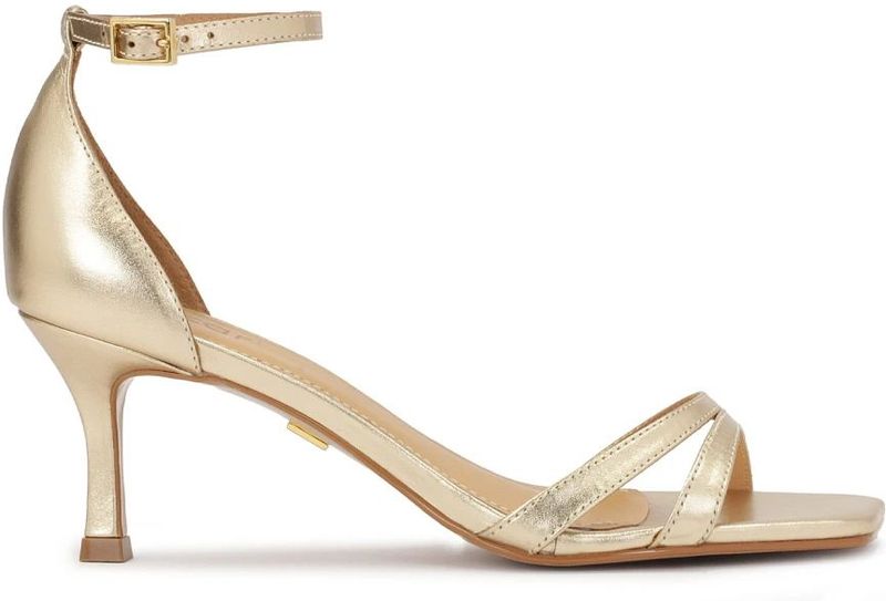 Kazar - Gouden Sandalen - Dames - Leer - Lage Hak