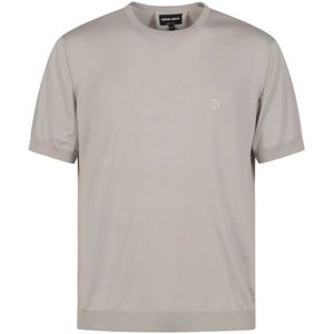 Giorgio Armani, Heren, Truien, Beige, Maat: L Katoen,