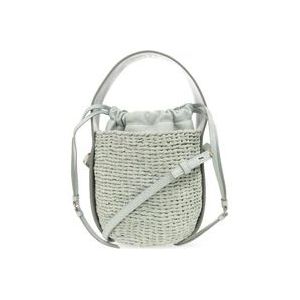 Chloé ‘Woody Small’ bucket tas , Green , Dames , Maat: ONE Size