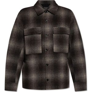 Rag & Bone, Heren, Overhemden, Bruin, Maat: L Wol,