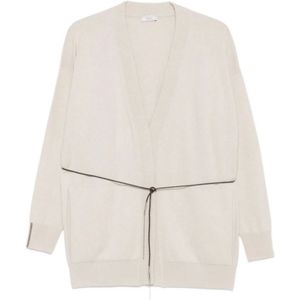 Peserico, Dames, Truien, Beige, Maat: L Zijde,