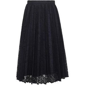 Max Mara Studio, Dames, Rokken, Blauw, Maat: S Satijn,