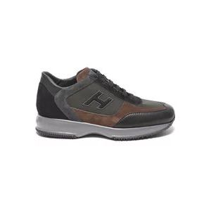 Hogan Bruin Zwart Sneakers Aw23 , Black , Heren , Maat: 41 1/2 EU