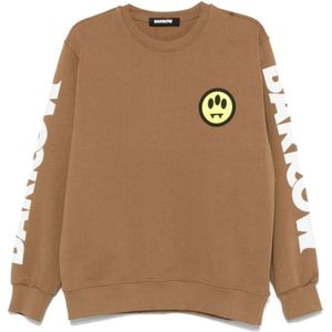 Barrow, Heren, Sweatshirts & Hoodies, Bruin, Maat: XS