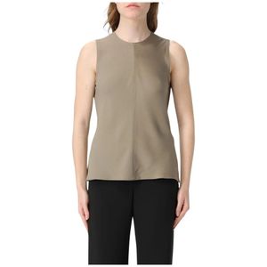 Ami Paris, Dames, Tops, Grijs, Maat: S Zijde,