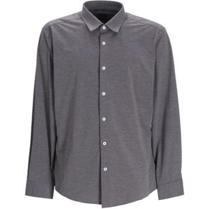 Hugo, Heren, Overhemden, Grijs, Maat: L Jersey,