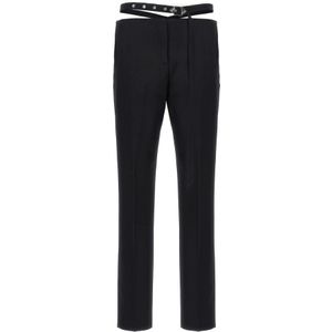 The Attico, Dames, Broeken, Zwart, Maat: XS Wol,