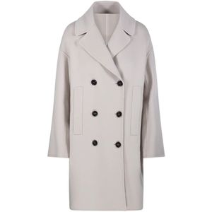 Max Mara, Dames, Mantels, Beige, Maat: 3XS Leer,