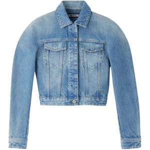 Jacquemus, Dames, Jassen, Blauw, Maat: 2XS