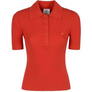 Courrèges, Dames, Tops, Rood, Maat: XS