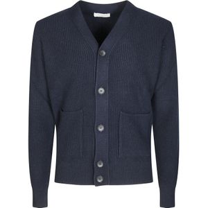 Filippo De Laurentiis, Heren, Truien, Blauw, Maat: S Wol,