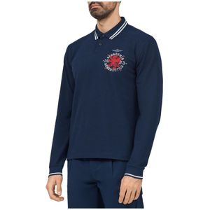 Aeronautica Militare, Heren, Tops, Blauw, Maat: S