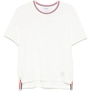 Thom Browne, Heren, Tops, Wit, Maat: L Katoen,
