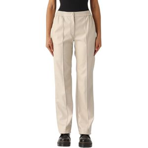 Twinset, Dames, Broeken, Wit, Maat: XS Leer,