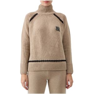 Ermanno Scervino, Dames, Truien, Beige, Maat: XS Wol,