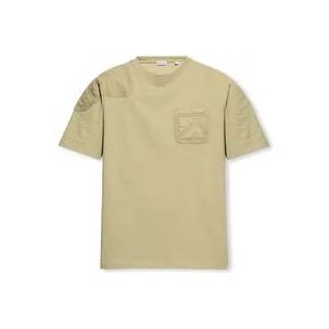 Burberry T-shirt met zak , Green , Heren , Maat: XL